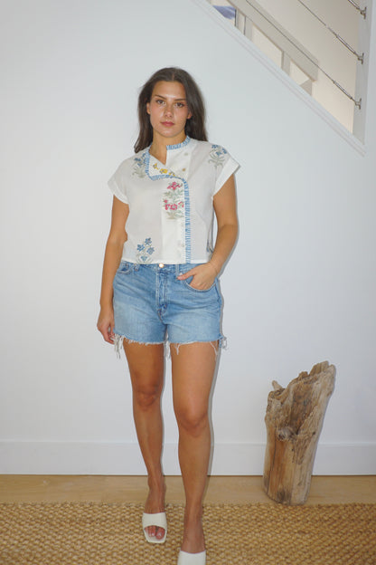 Kiara Top in Mixed Print Floral