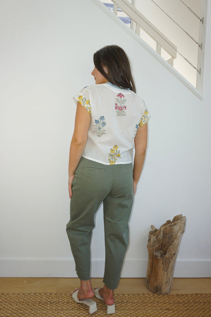 Kiara Top in Mixed Print Floral
