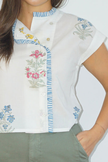 Kiara Top in Mixed Print Floral