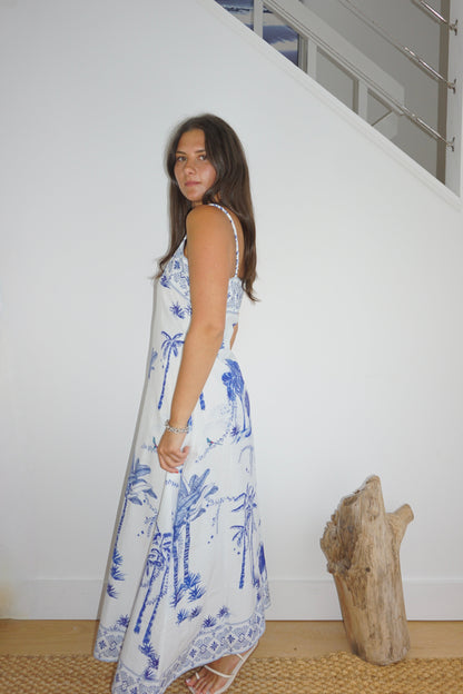 Lydia Tube Dress in Sahara Print
