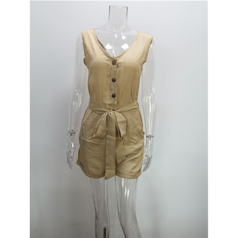 S-5XL Summer Women Jumpsuit Casual Ladies Shorts Jumpsuit Female