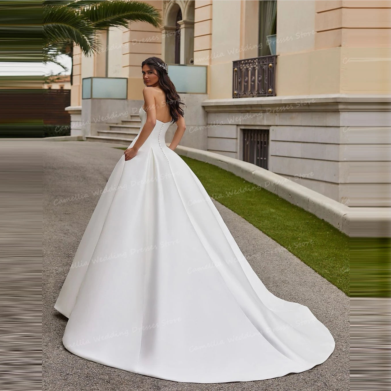 Elizabeth Satin Wedding Dress
