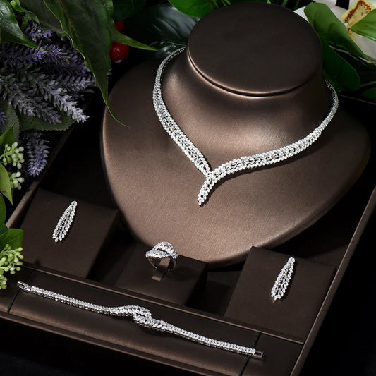 Breathtaking CZ Bridal Jewelry Set