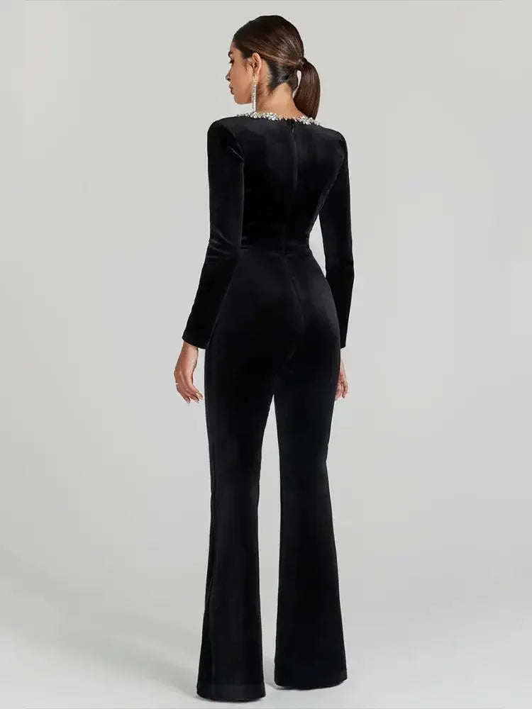 Women's Black Bandage Jumpsuit