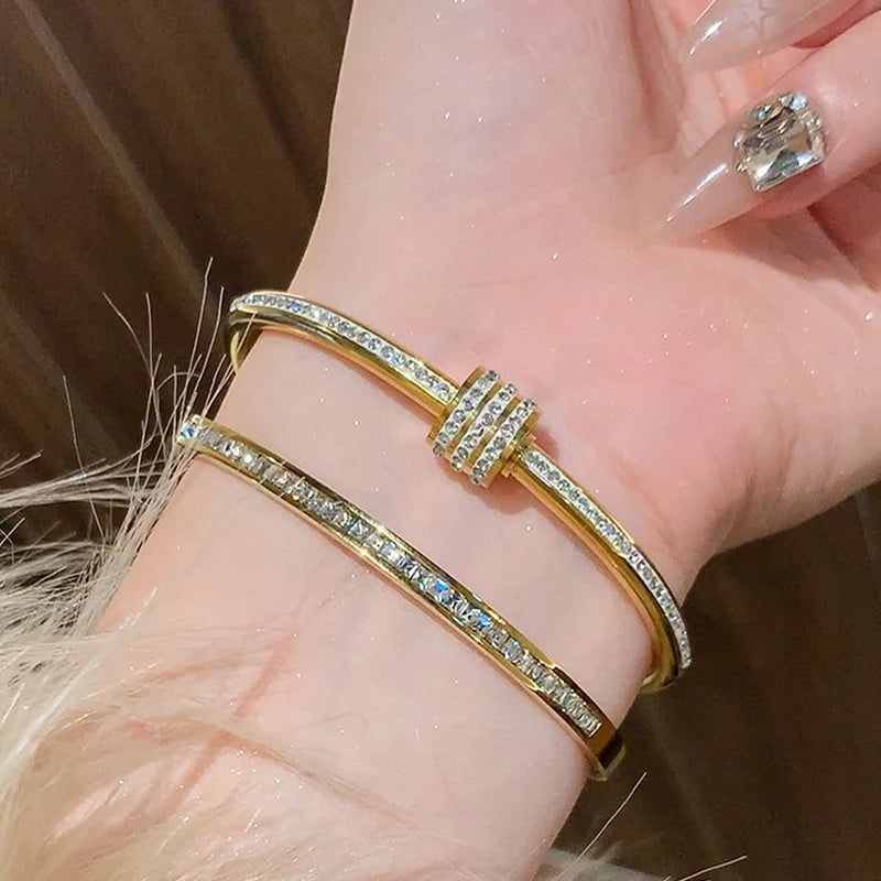 Designer 18K Titanium Steel Bracelet