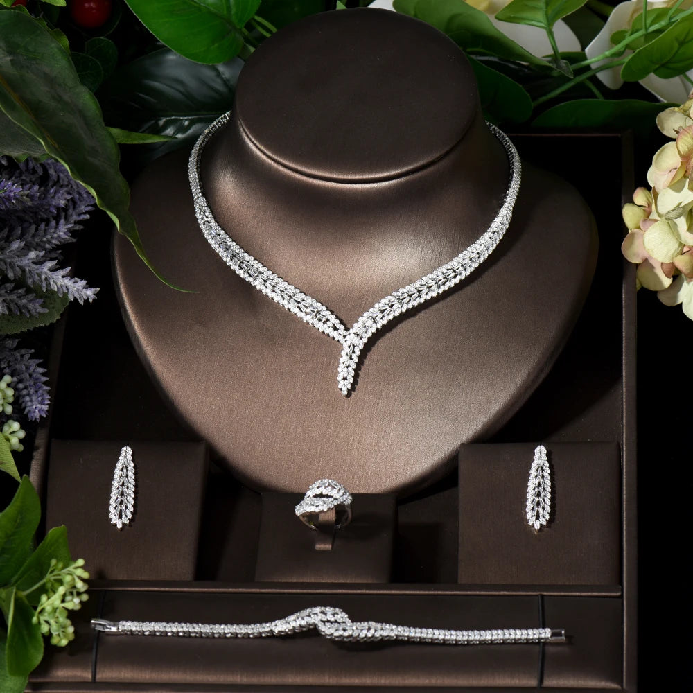Breathtaking CZ Bridal Jewelry Set