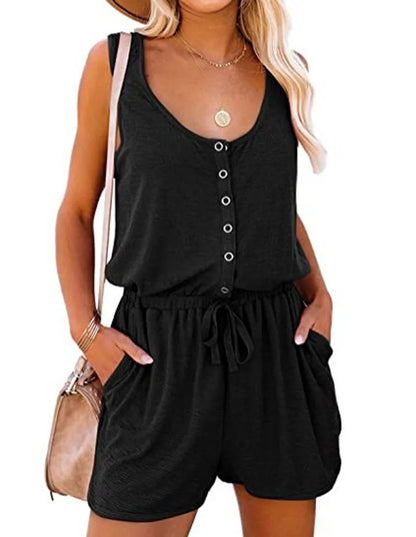 Casual Sleeveless Jumpsuit