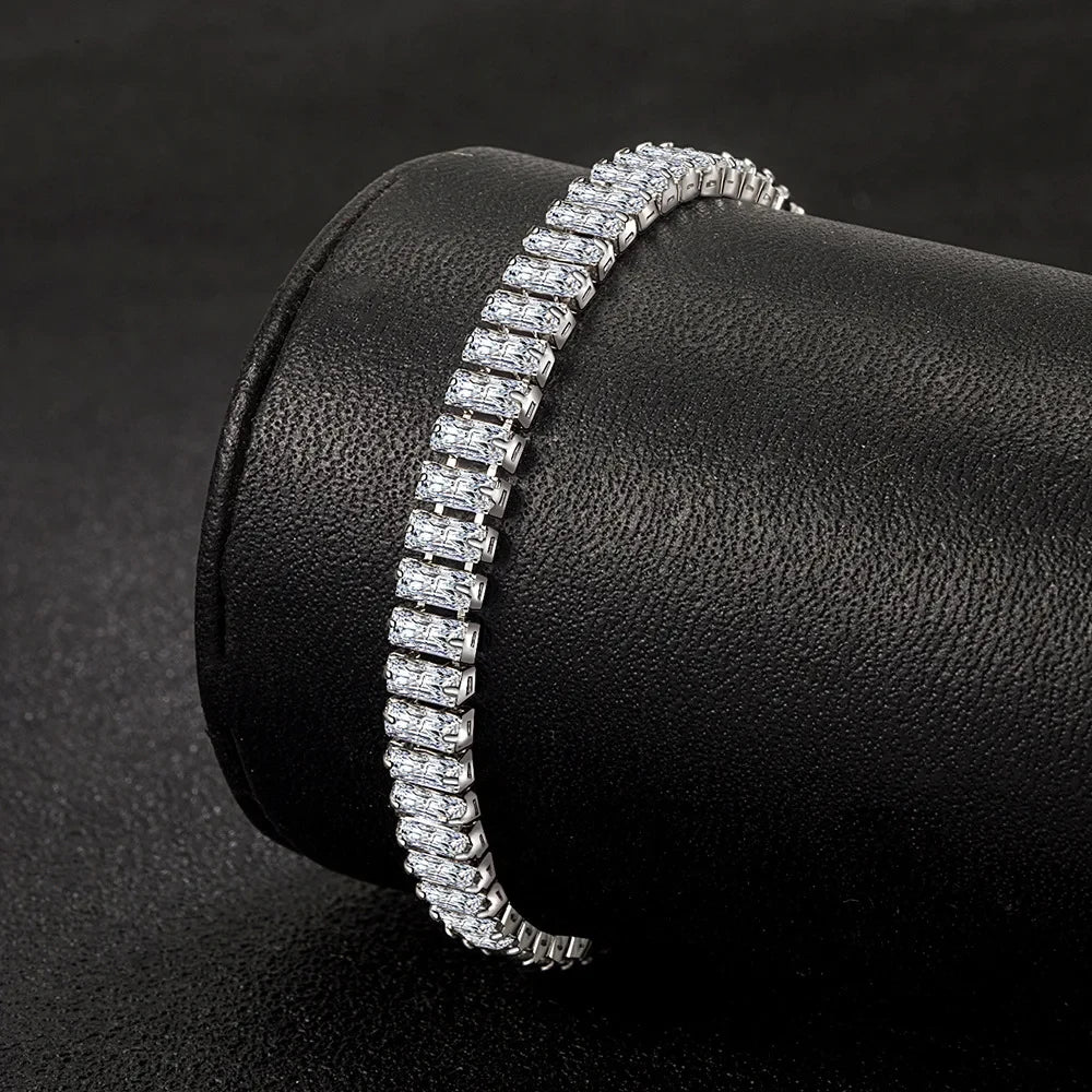 Lux 925 SS Crystal Bracelet