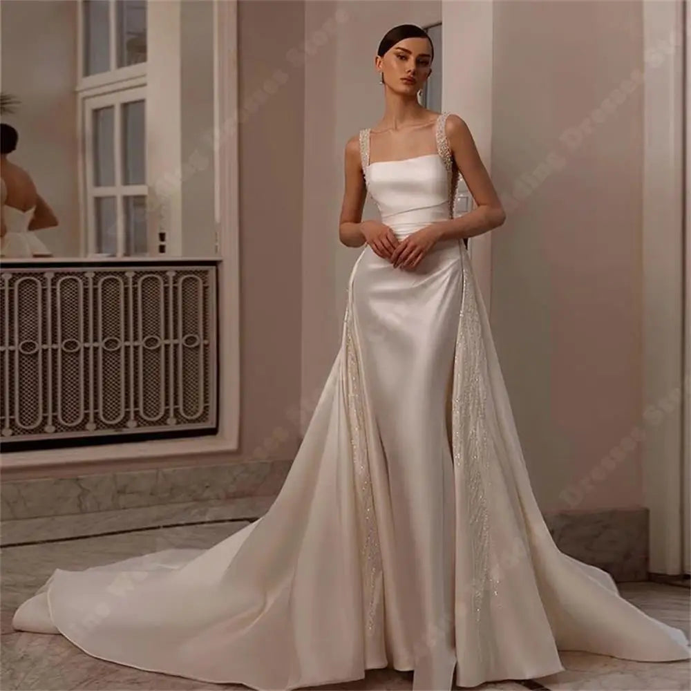 Satin Mermaid Bridal Gown