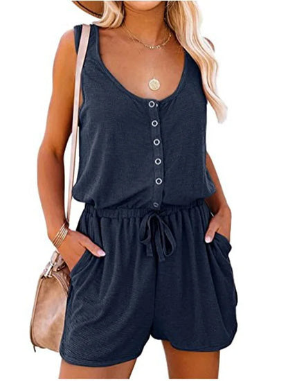 Casual Sleeveless Jumpsuit