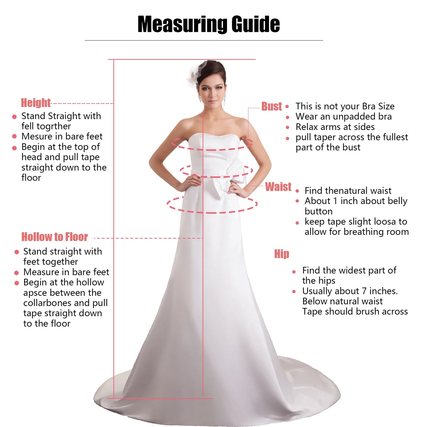 Elegant Women's Satin Wedding Dress