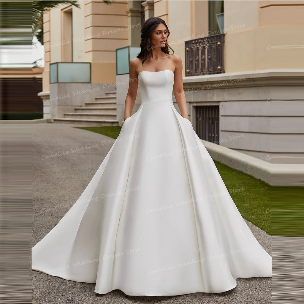 Elizabeth Satin Wedding Dress