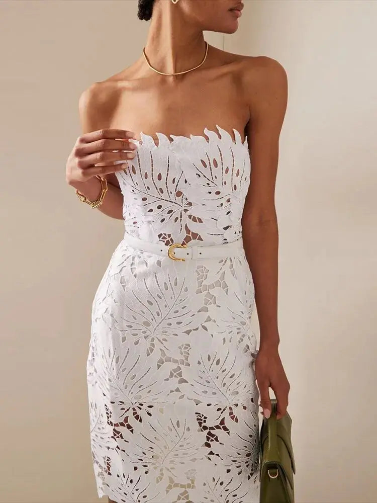 Supreme White Midi Dress