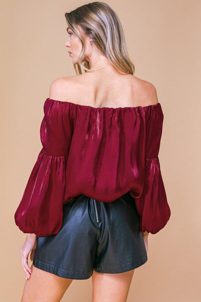SIMPLY FAVORED WOVEN TOP