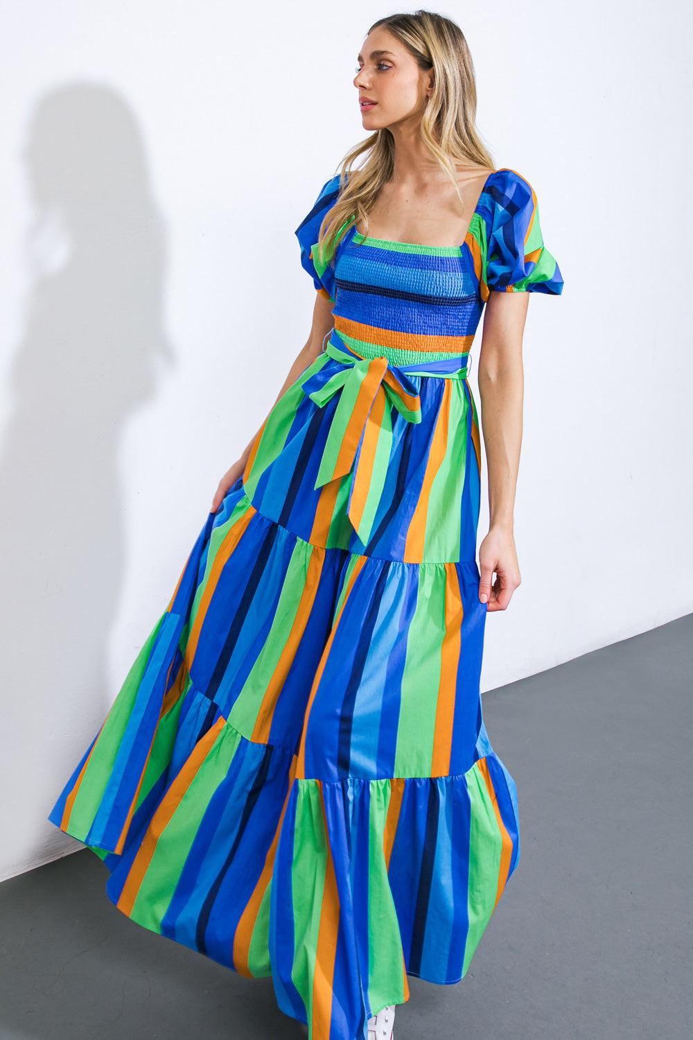 ALL ABOUT THE VIBE WOVEN MAXI DRESS