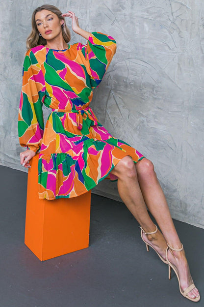 THANK ME LATER WOVEN MINI DRESS