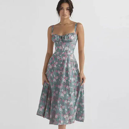 Summer Floral  A-line Dress ENVY NYC